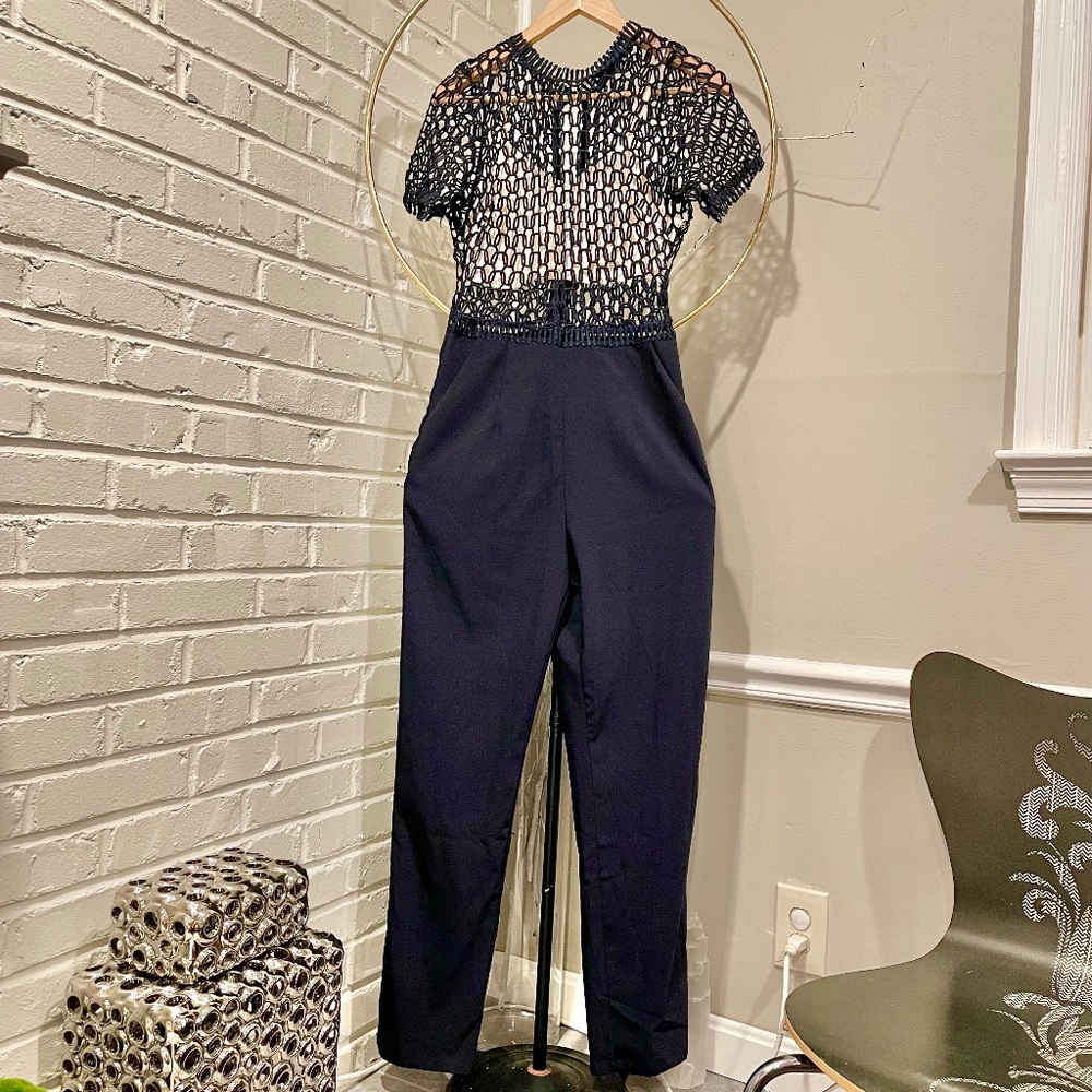SOIEBLU One Piece Jumpsuit Navy Blue S